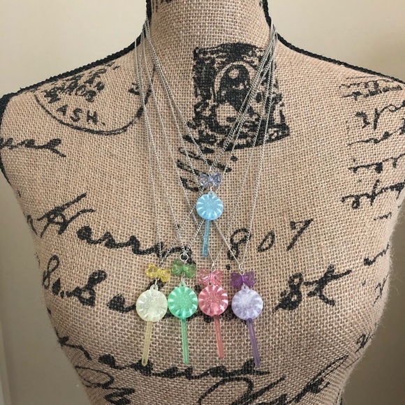 Candy Lollipop Fairy Kei Necklace, Choose 1! - Picture 4 of 4